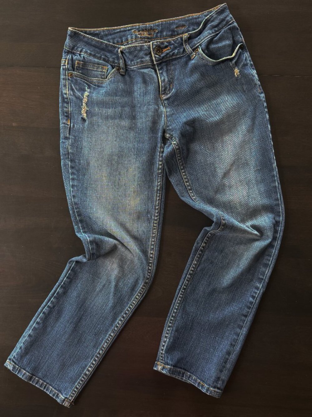 Simply Vera Wang Straight Cropped Jeans Size 2